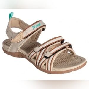 Natural Reflections Cape May Sport/Trail/Hiking Beige/Brown Lightweight Sandal 9